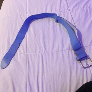 blue softball belt